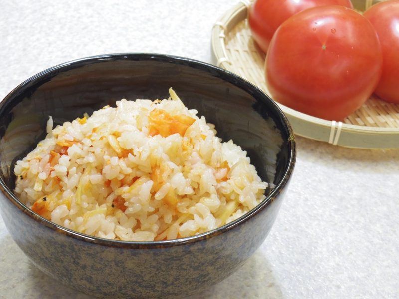 【炊き込みご飯シリーズ！】　トマトご飯