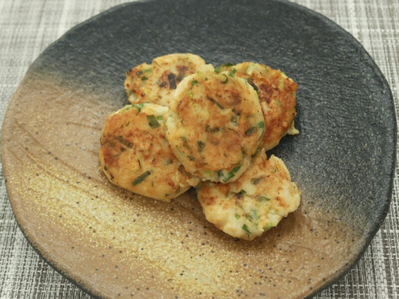 さといもと青ネギのバターお焼き