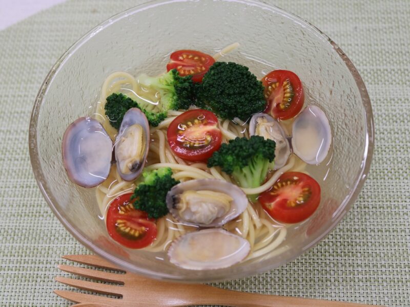冷製あさりスープパスタ